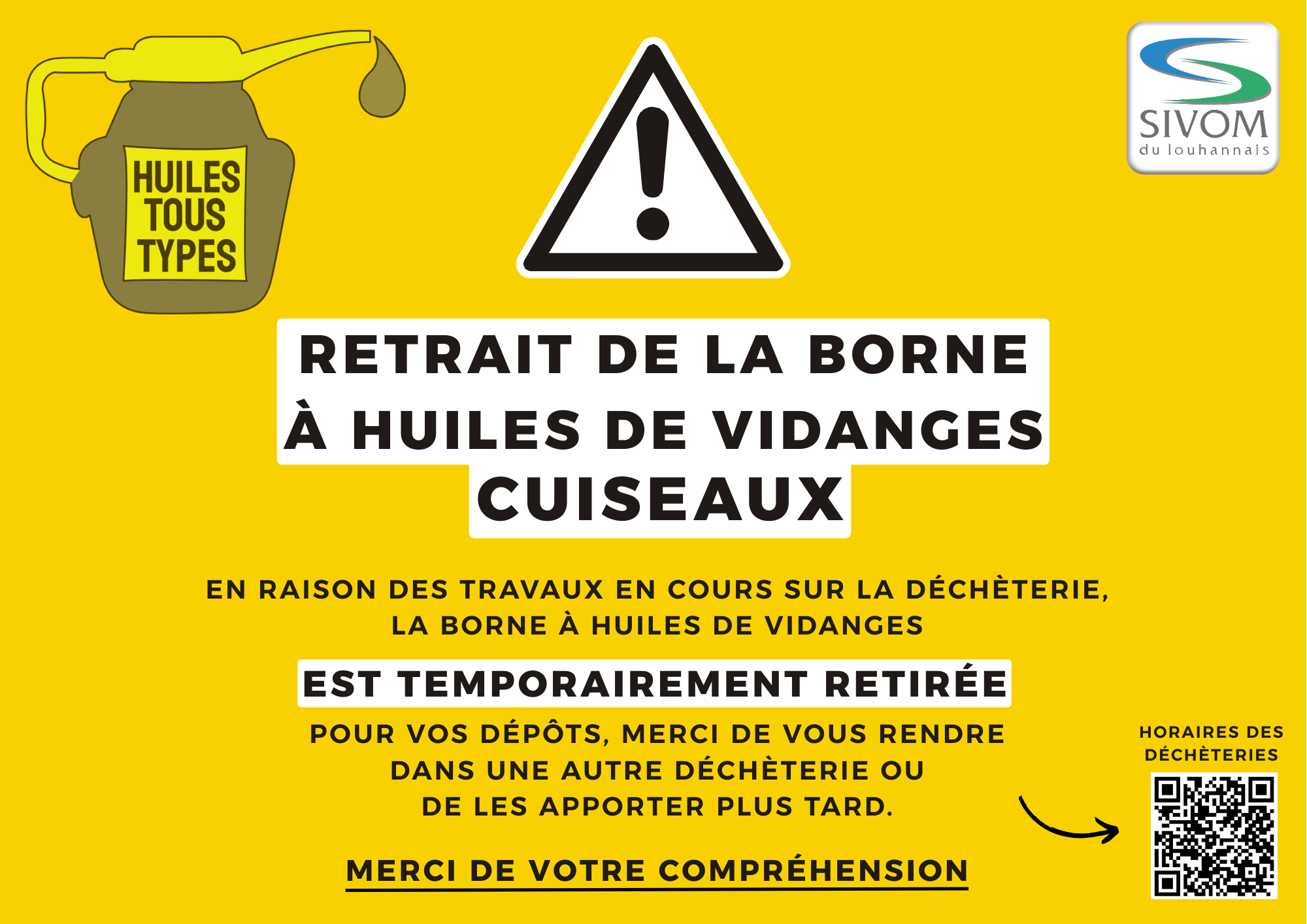 bac huile de vidange Cuiseaux 1